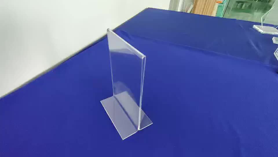 A4 Acrylic Sign Holder Paper Holder,Tabletop Free Standing A4 Acrylic
