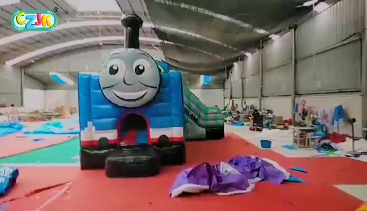 Jungle Train Engine Inflatable Bouncer Inflatable Bouncer Combo Jumping