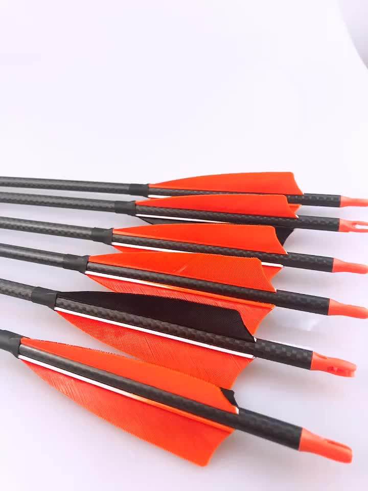 250500sp Carbon Fiber Arrows 3k Woven Carbon Arrows For Tournament