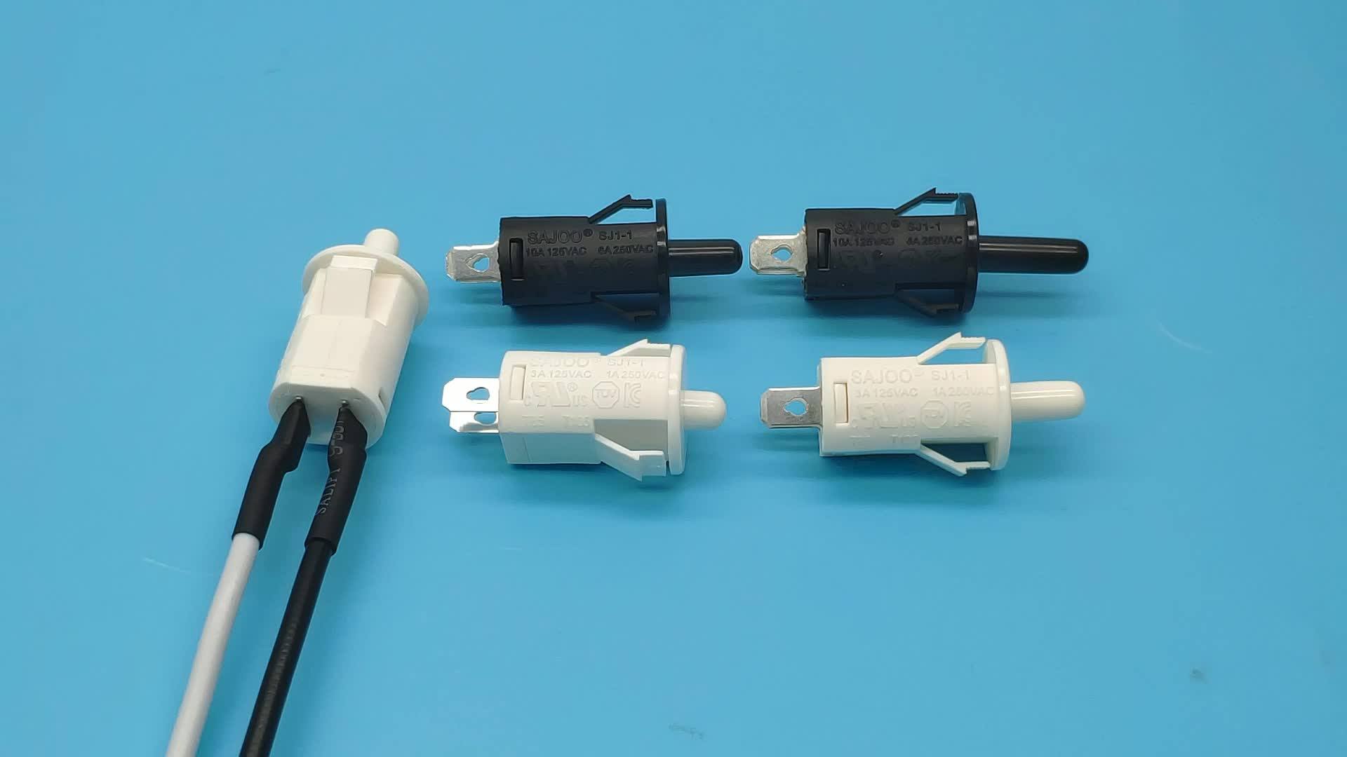 3a 125v Amazon Hot Selling Refrigerator On-off Door Push Button Switch ...