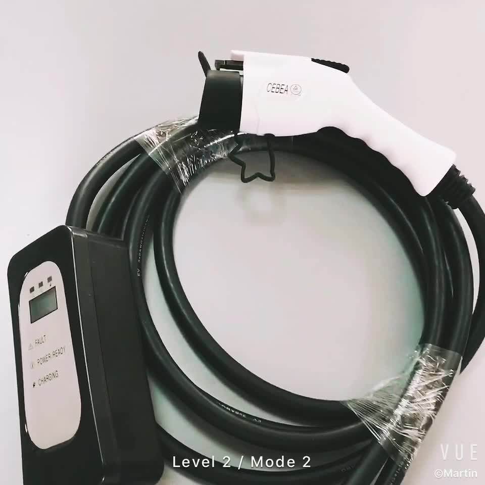 Cebea 32a Sae J1772 Home Car Ev Charger Charging Connector With