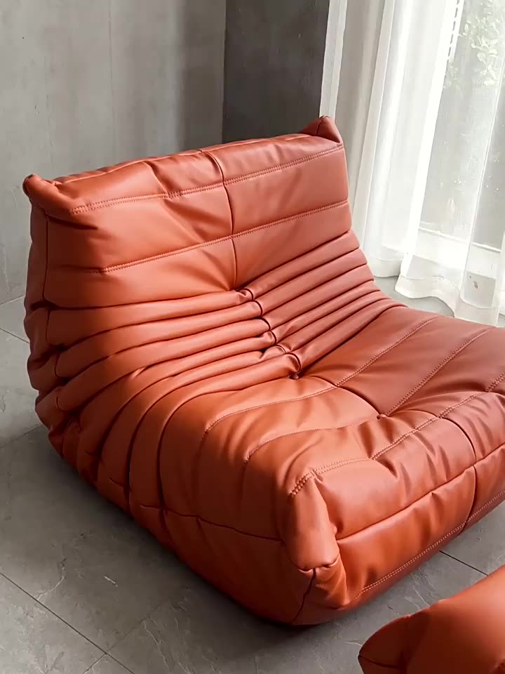 Caterpillar Togo Sofa Luxury Living Room Couch 1 2 3 Seater Corner Leather Sectional Velvet