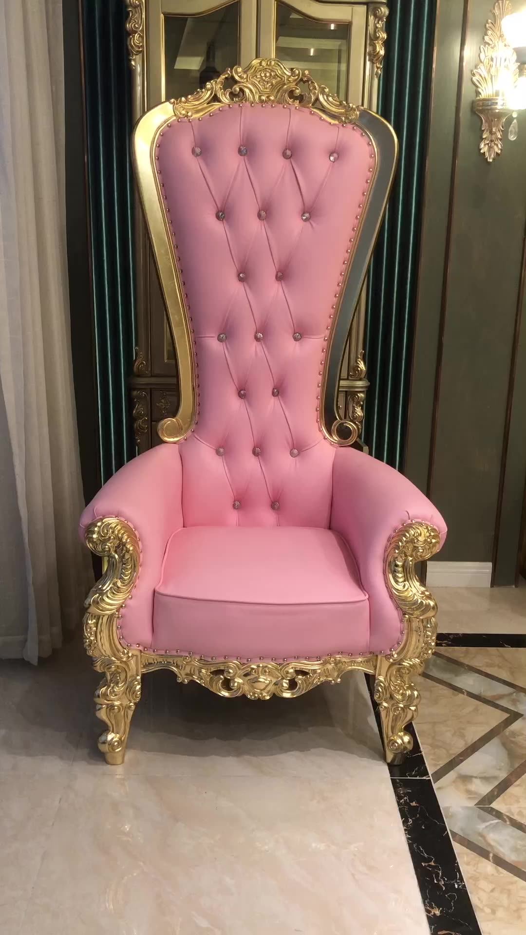 Cheap Princess King Throne Chair For Wedding,White And Silver Wedding Throne Chair King Luxury