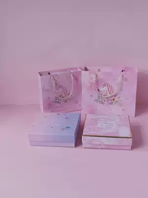 Girl heart exquisite gift box empty box Creative ins birthday gift box Packaging gift box Cute cartoon box