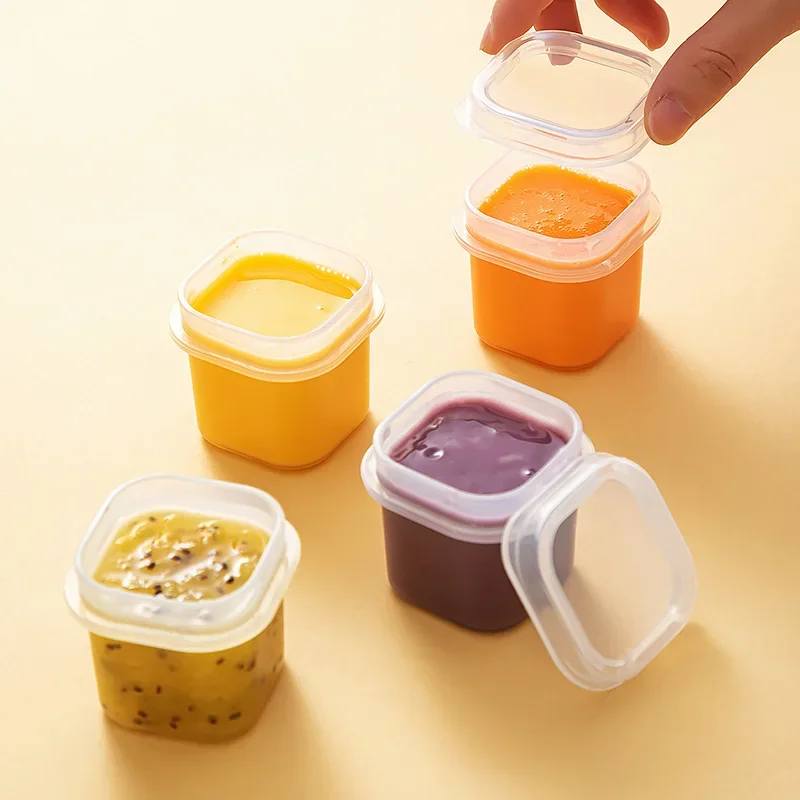 Baby food supplement box storage frozen compartment baby mold can be cooked meat paste food supplement packaging box ice cream steamed cake