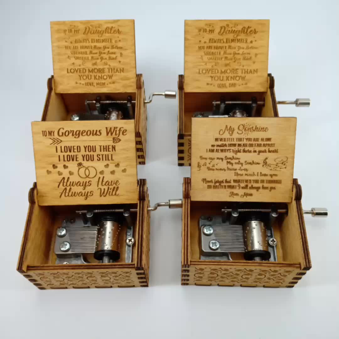 New Design Love Series Crank Wooden Fancy Music Box Buy Fancy Music