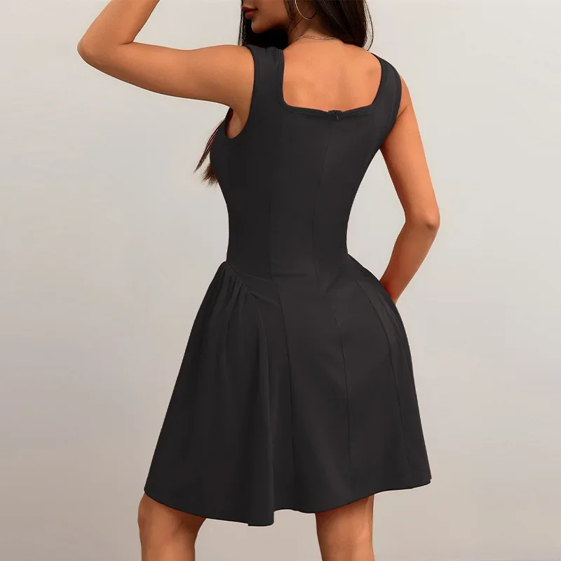 Cross-border Trade Women's Clothing 2025 New Summer Slim Fit Dress Backless Sleeveless Vest Strapless Dress