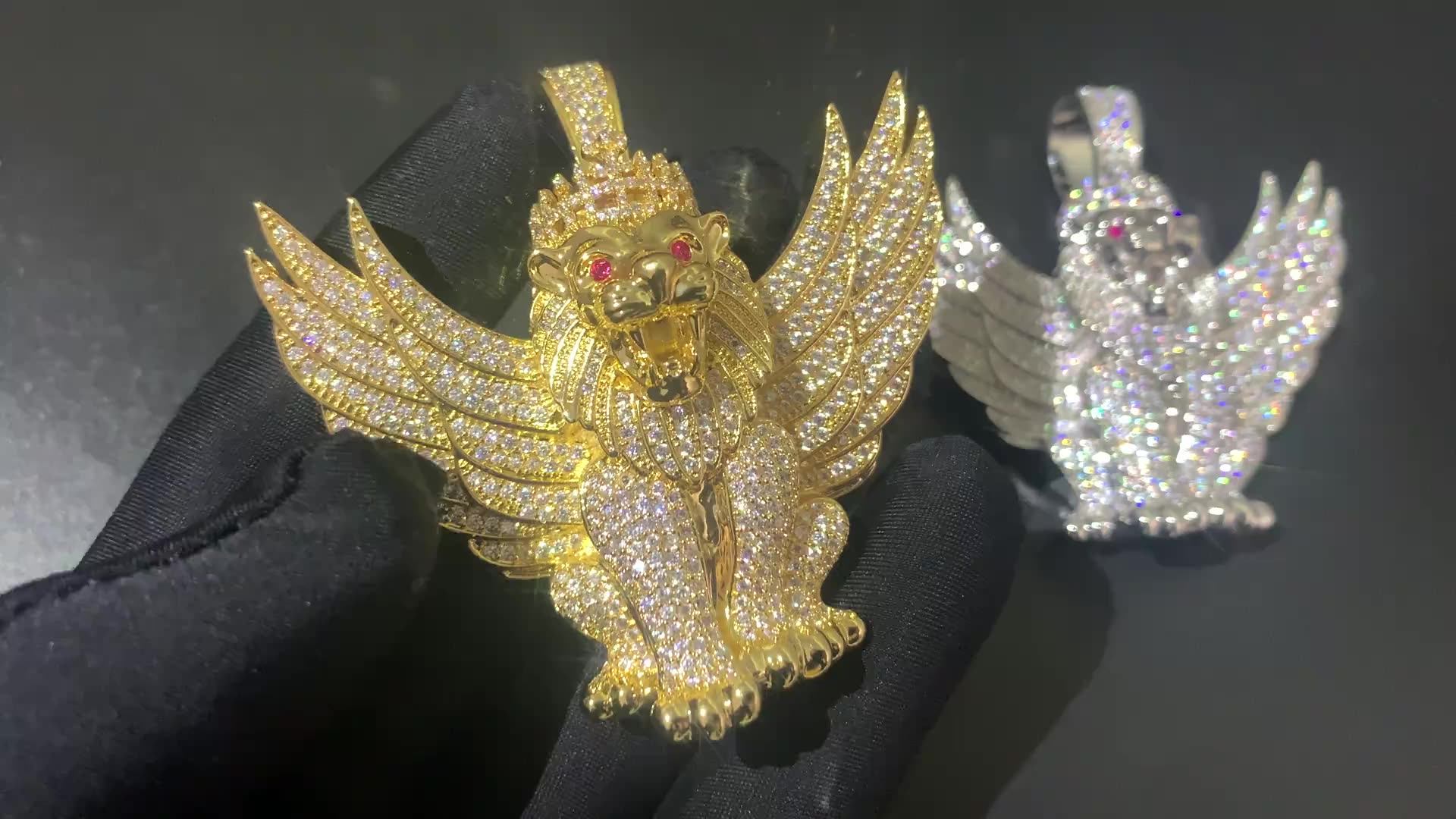 Black Vulture Kodak Black Heart Chain Hip Hop Jewelry Iced Out