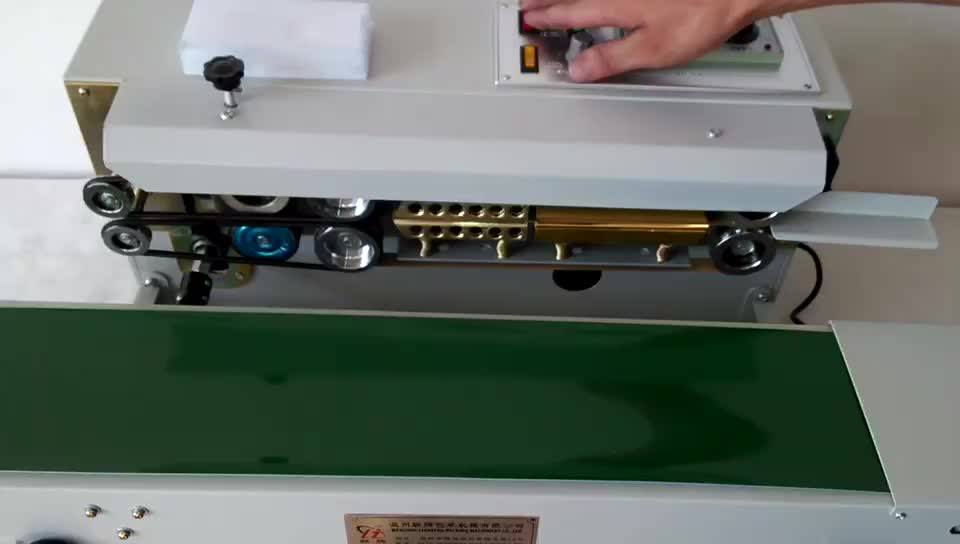 Automatic Continuous Band Sealer Polythene Pvc Aluminum Foil Plastic