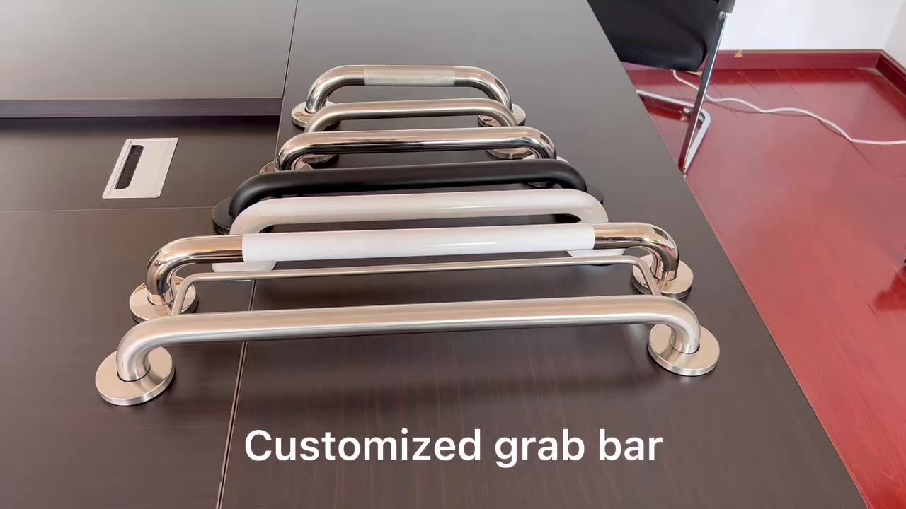 Customizes Ada Stainless Steel Ushap Grab Bar Support 500lbs L Shape