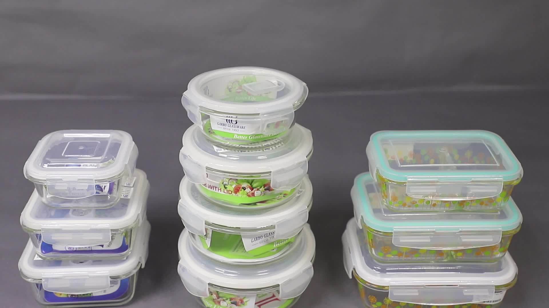 1l Round Glass Bowl With Lid,Cheap Glass Bowls,Serving Bowls With Lids