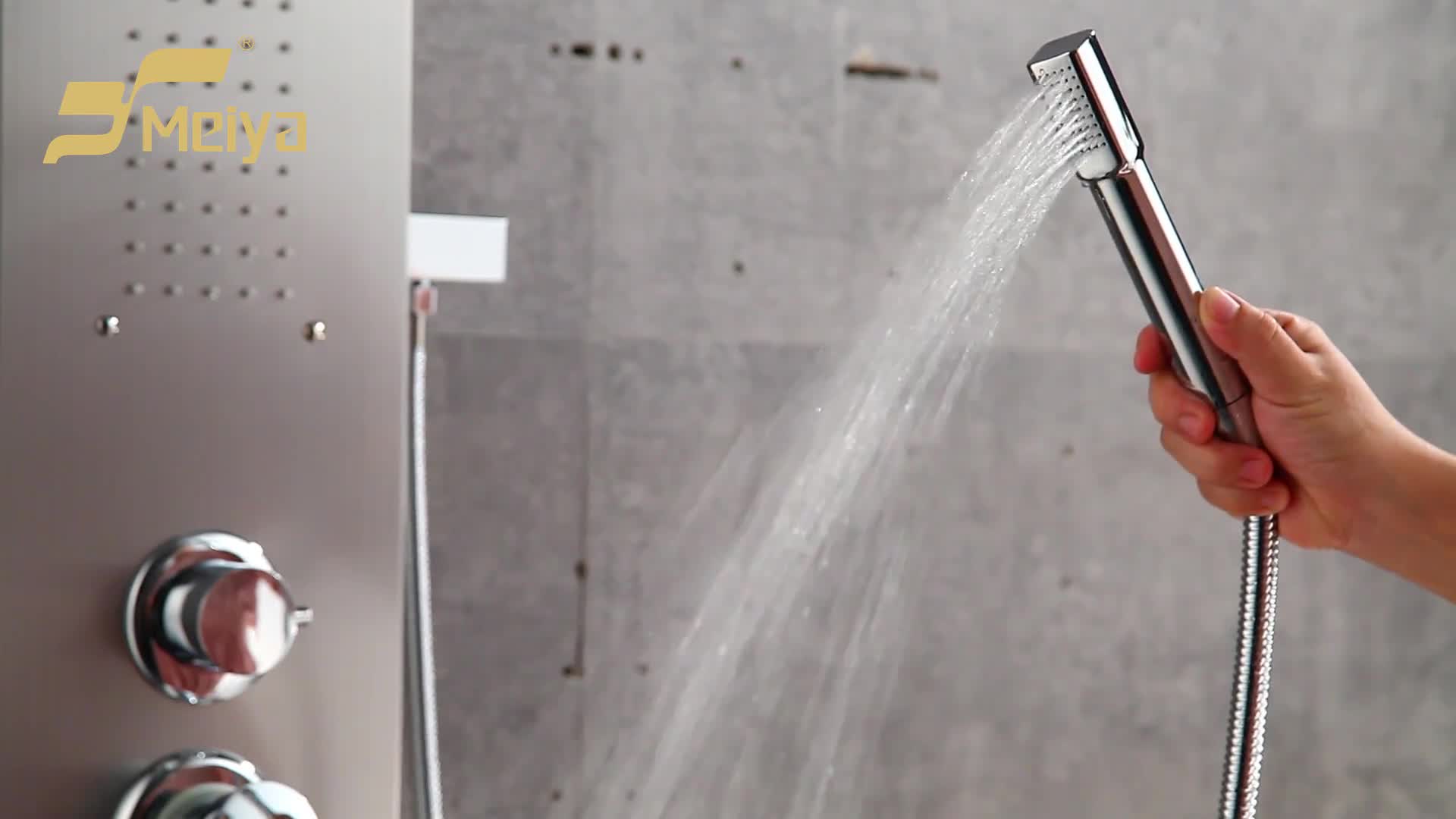 Montado En La Pared Multifuncional Spa Panel De Ducha En La Sala