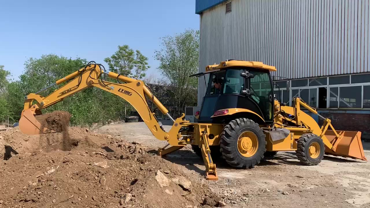 Loader Backhoe 4x4 Chinese 2.5 Ton Backhoe End Loader Top Brand Small