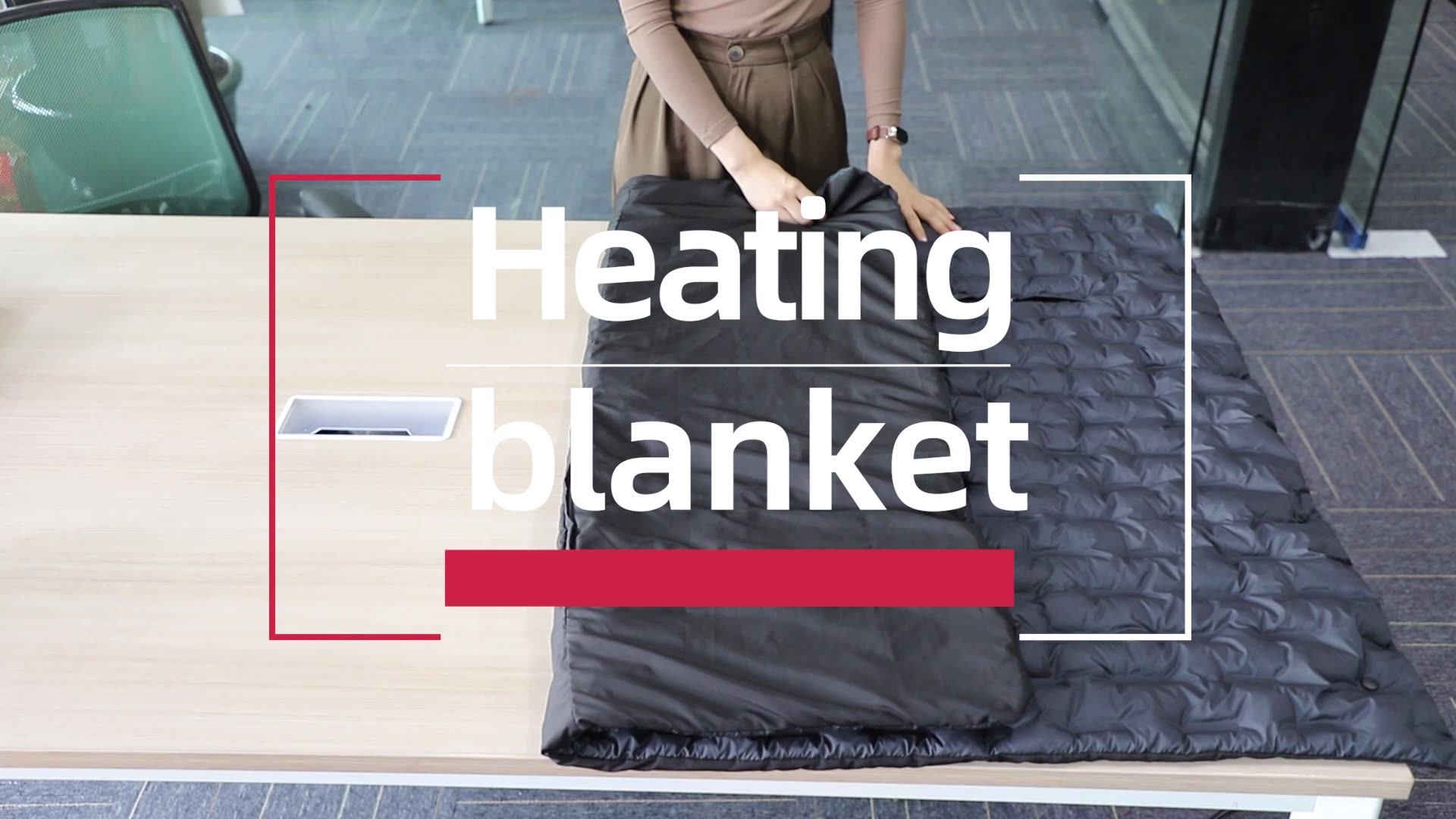 Infrared Carbon Fiber Safety Electric Heating Shawl Blanket Household