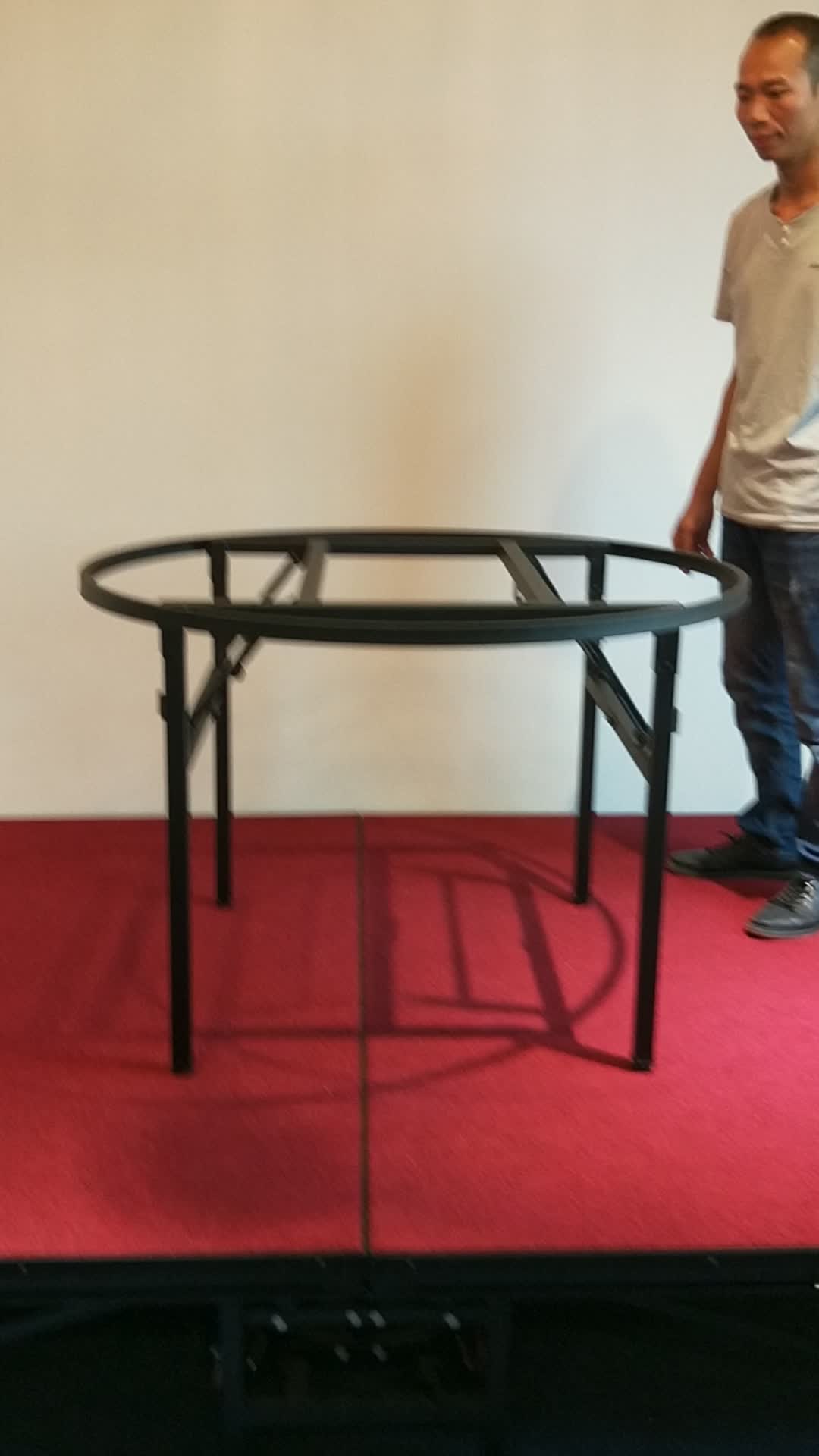 Factory Price Wholesale Folding Banquet Table Frame Metal Foldable