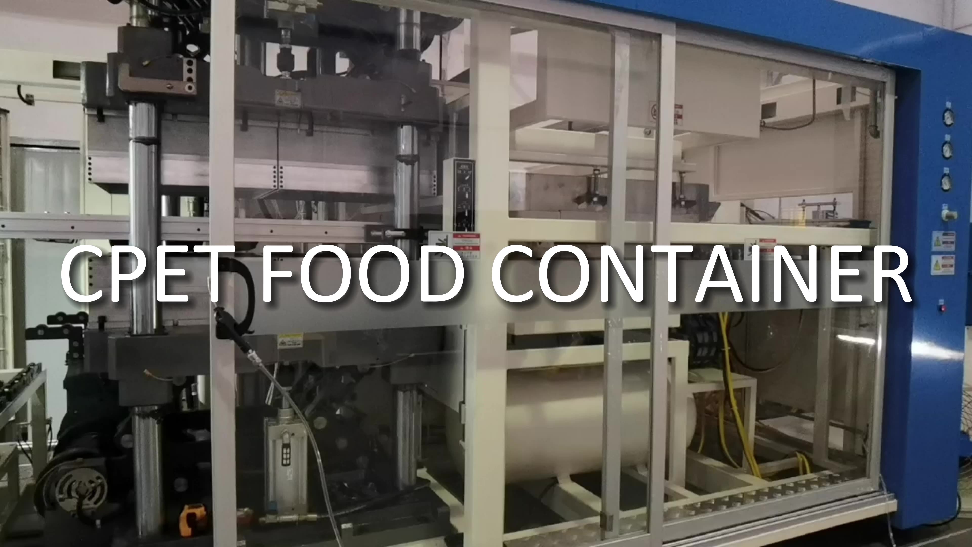 Hsqy Cpet Food Tray Manufacturers Cpet Food Containers With Sealing Films Plastic Frozen Food