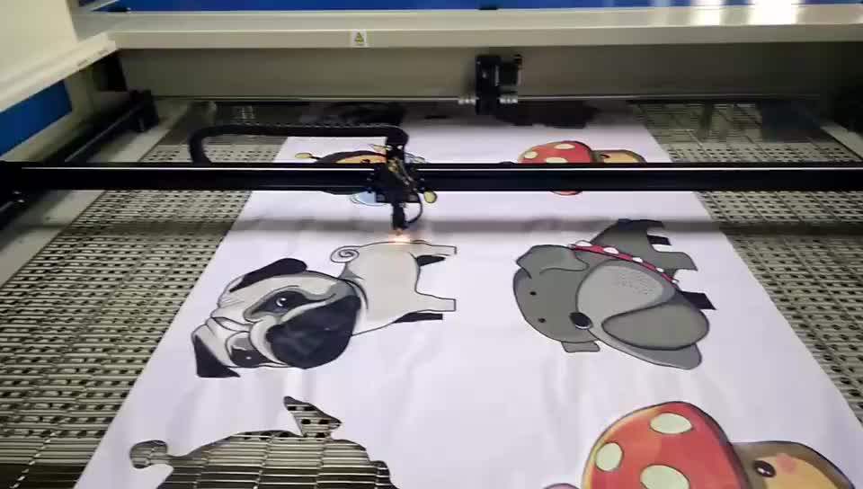 1610 80w 100w Cloth Fabric Laser Engraving Cutting Machine For