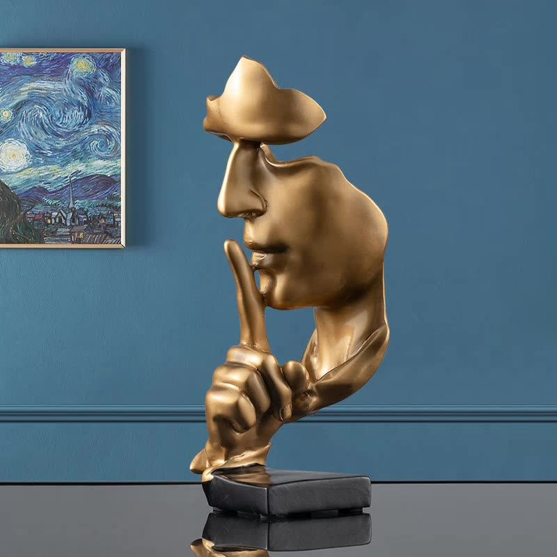 Handicraft Metal Human Head Sculpture For Table Home Decoration