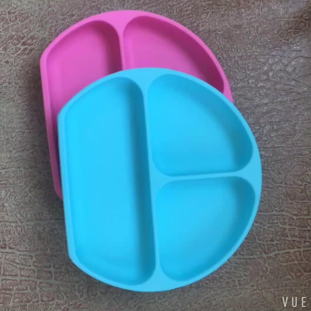 Nontoxic Silicone Baby Placemat Plate,Silicone Suction Baby Placemat