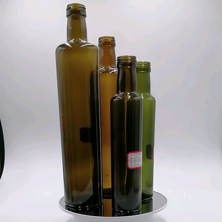 Manufacturer Customized 250ml 500ml 750ml Round Square Dark Green Olive