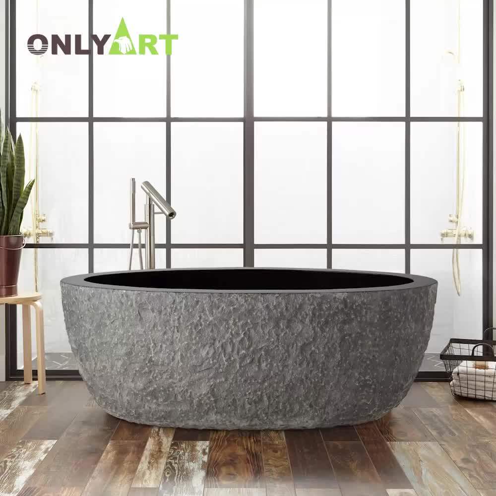 Wholesale Luxury Black Marble Stone Soaking Tub Bathtub Buy Marble