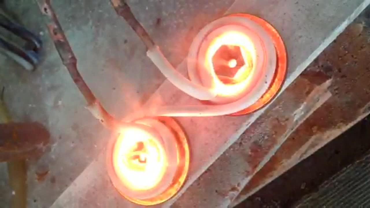 High Frequency 15kw Portable Electric Induction Heater Heating Machine