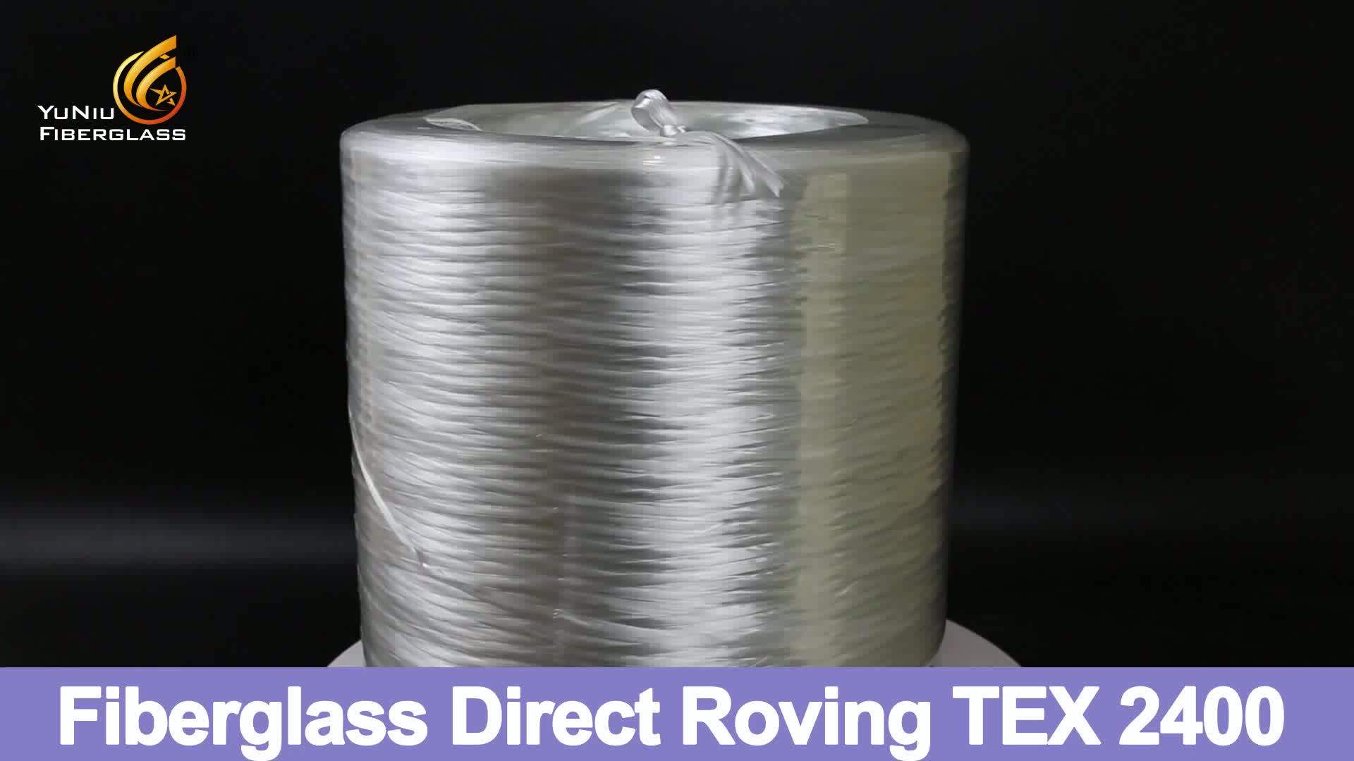 High Quality Fiber Glass Direct Roving Tex 1200 / Tex 2400 / Tex 4800 ...