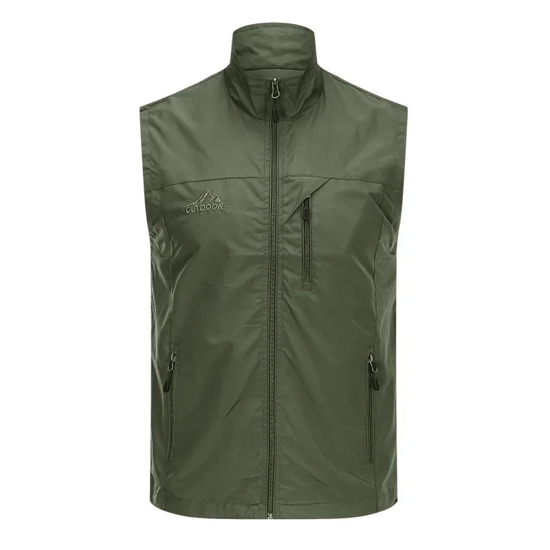 Men's Vest Multifunctional Photography and Videography Mesh Fishing Vest with Multiple Pockets Summer Style Large Pockets Back Vest