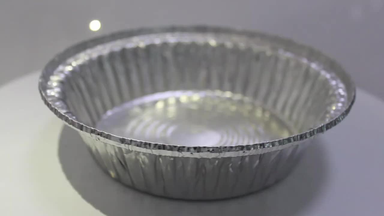 Round 7 Inch Aluminum Foil Container Disposable Aluminum Foil Pan Take