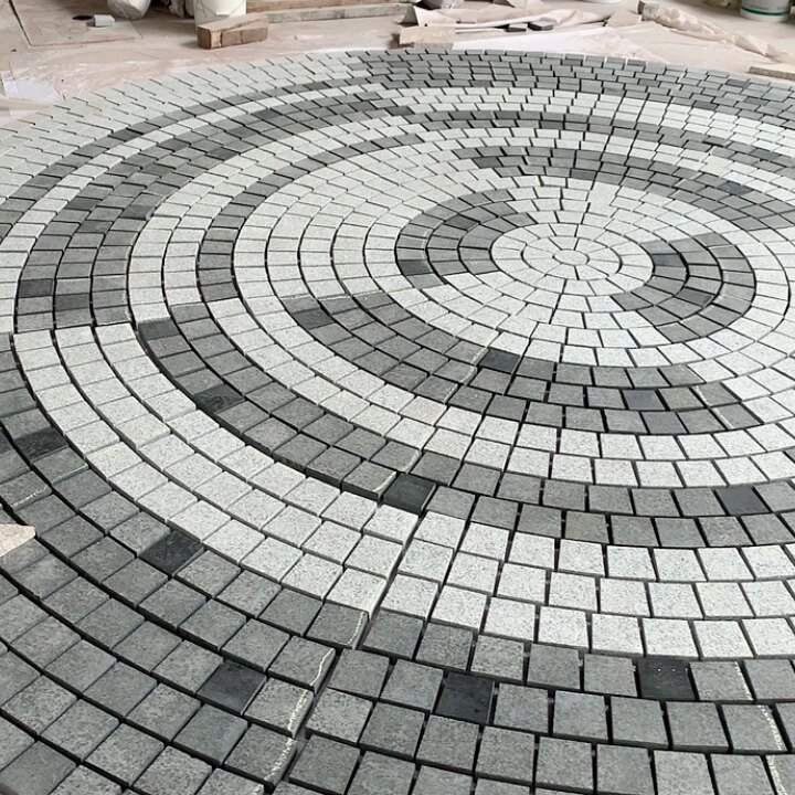 Wholesale Cheap Paving Stone 10x10x5cm Outdoor Granite Paving Stone For