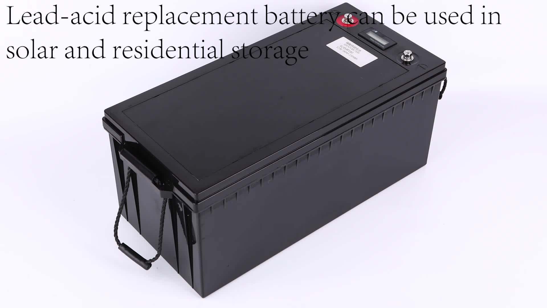 12v 200ah Battery Lithium Ion Battery For Backup Leadacid Replacement