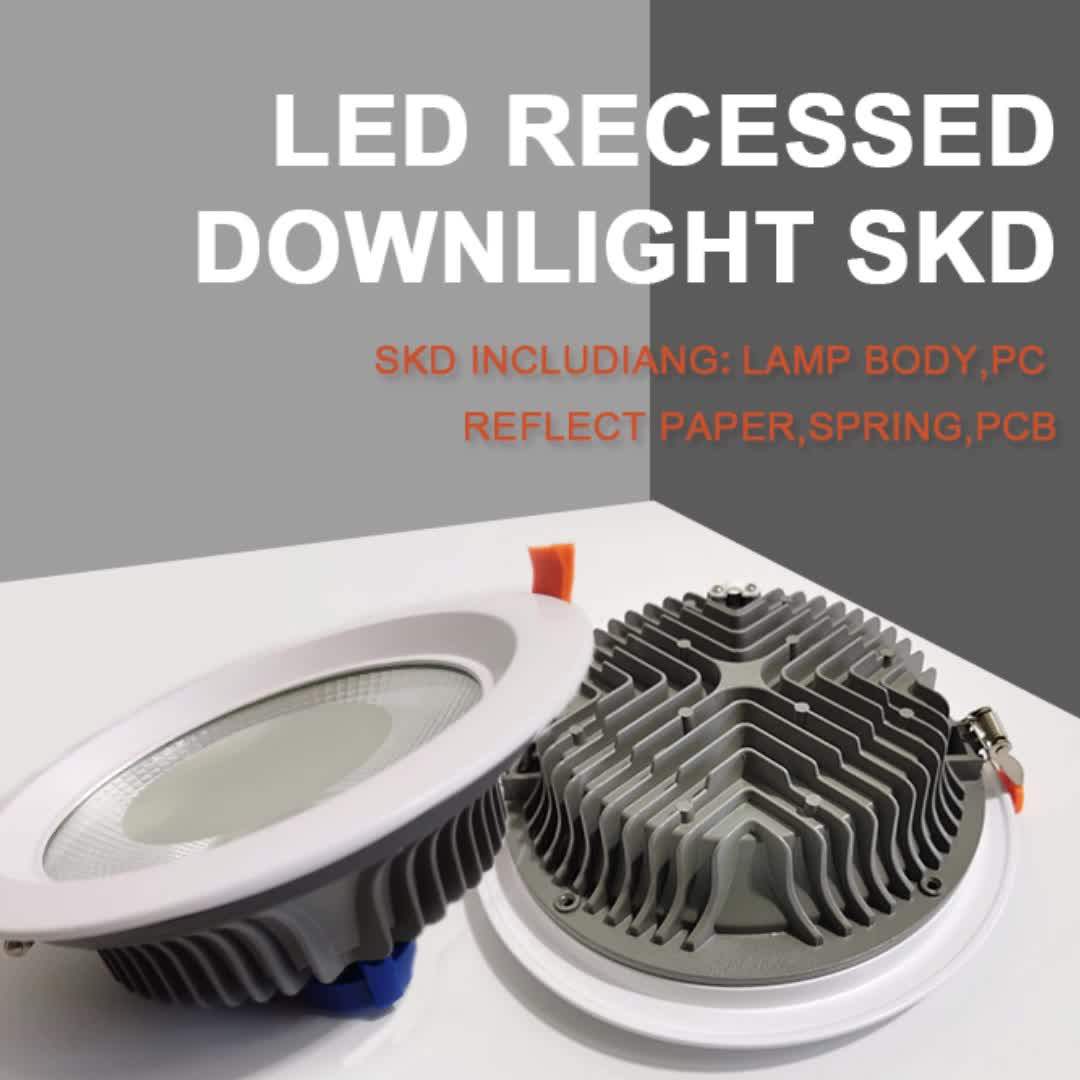 Cob 30w Bathroom Ceiling Recessed Lighting Led Downlights Kit Of Foshan