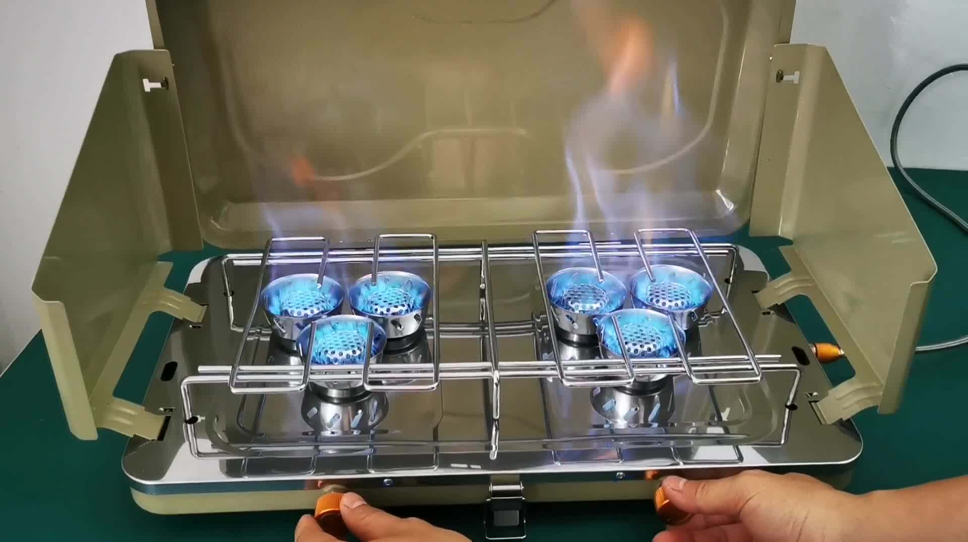 Zyzy Factory Outlet/11000w High Power Double Stove Outdoor Kitchen