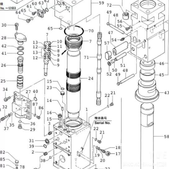 Msb700 Hydraulic Breaker Piston For Saga Msb-700 Rock Hammer Spare ...