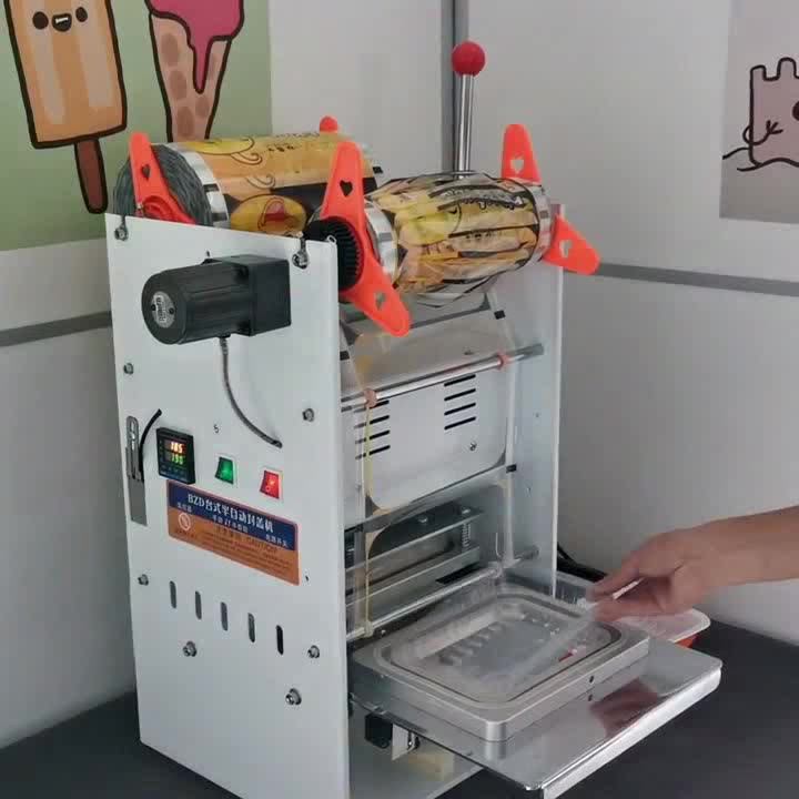 Manual Medical Food Plate Tray Lidding Packaging Sealing Sealer Machine