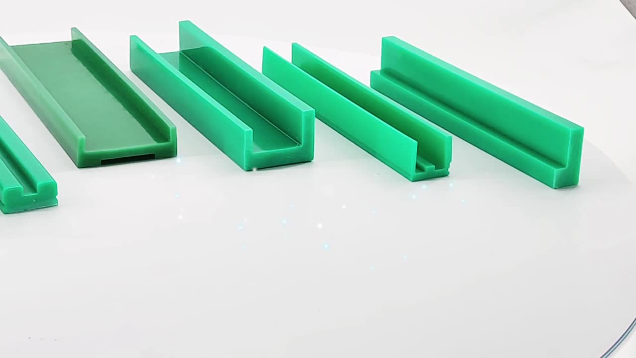 Black Nylon Curved Guide Rail Self Lubrication Low Friction Nylon