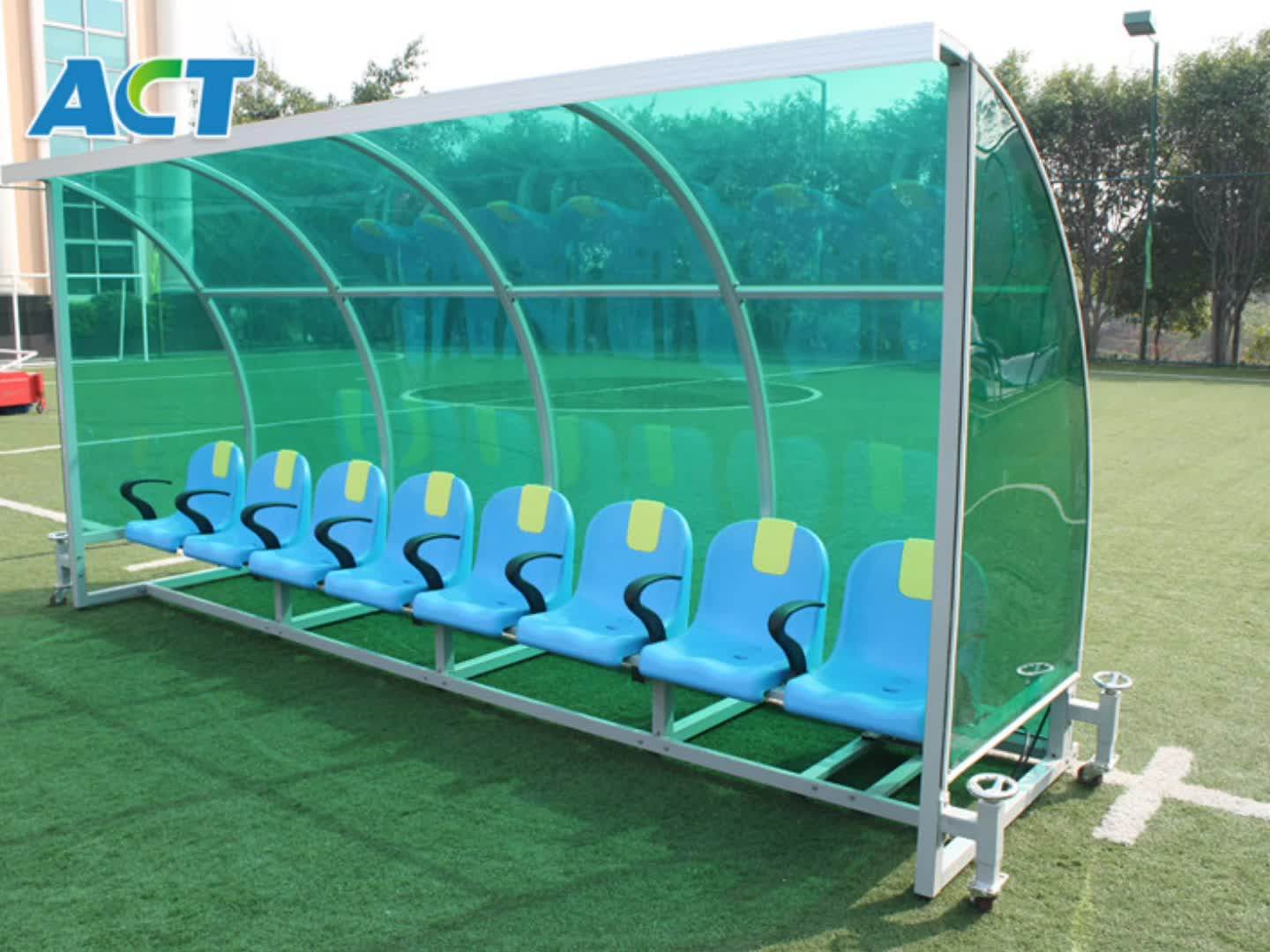 8 Seater Portable Vip Soccer Leather Fi Fa Soccer Bench Seats Buy
