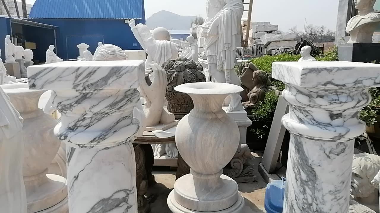 Quyang Outdoor Decorative Circular Building Granite White Carrara