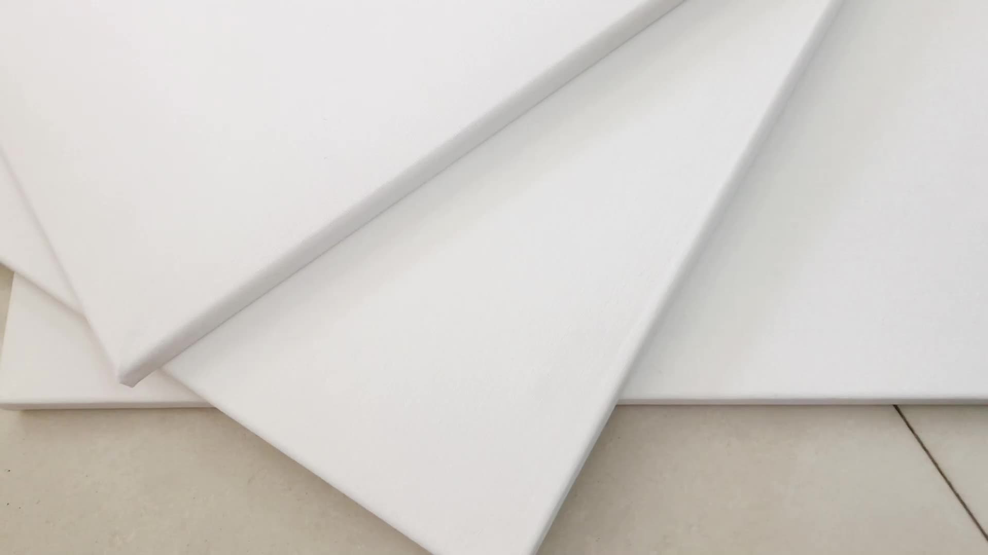 Wholesale Cotton Artist Blank White Painting Stretched Canvas With Wood