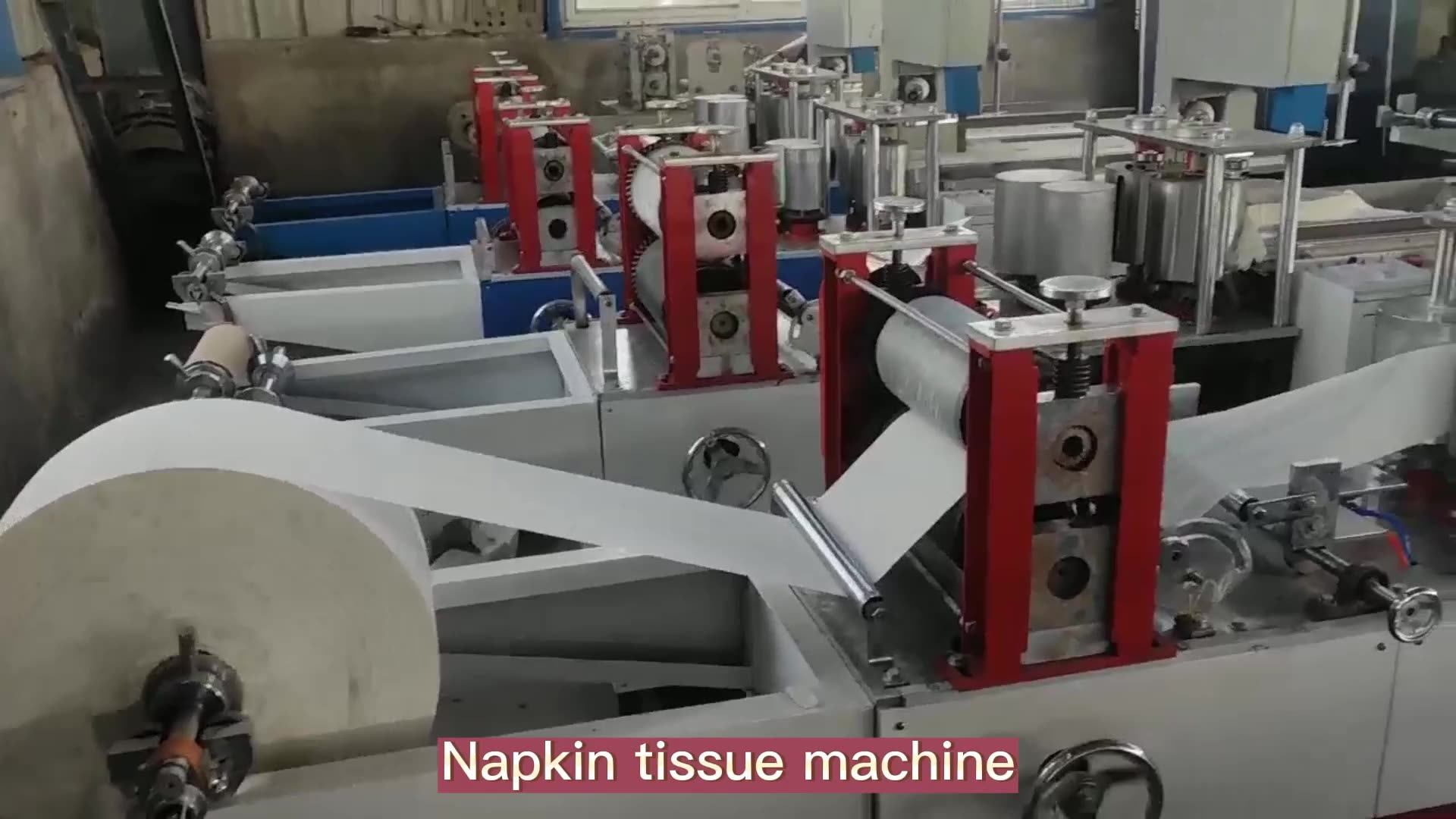Color Printing Automatic Napkin Paper Making Machine Napkin Tissue