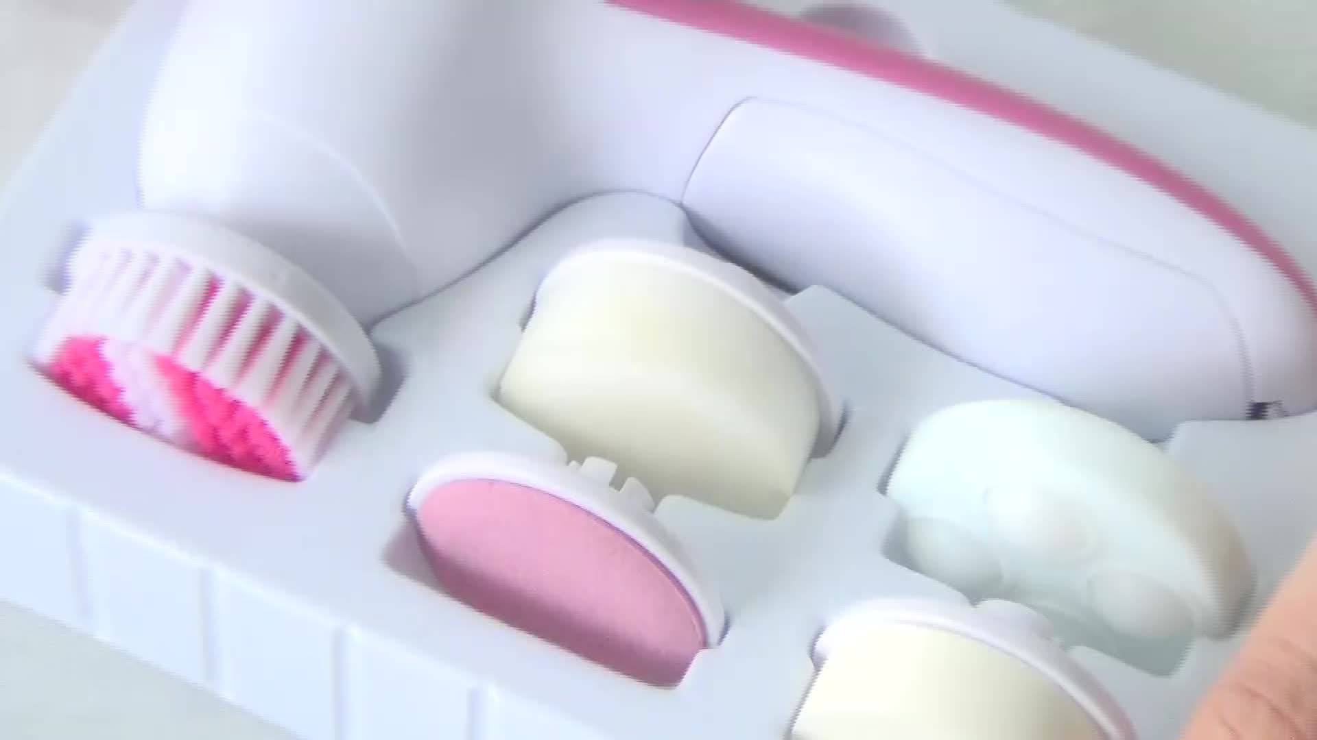 Skin Care 5 In 1 Electric Facial Brush Face Washer Rotating Face