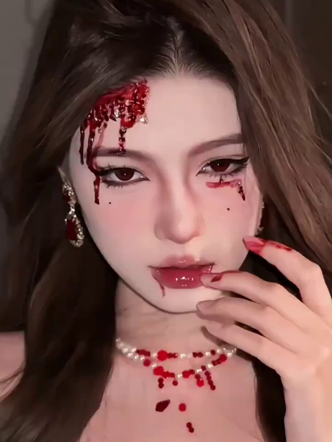 万圣节血钻脸贴太绝了！妆容配饰新宠，秒变暗黑系吸睛女王👻✨_万圣_淘宝游戏网, image size:1080x1440