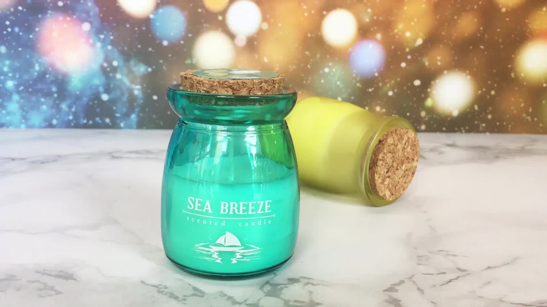 Luxury Soy Scented Candles In Bulk In Matter Pudding Jar With Cork Lids Buy Scented Candles In