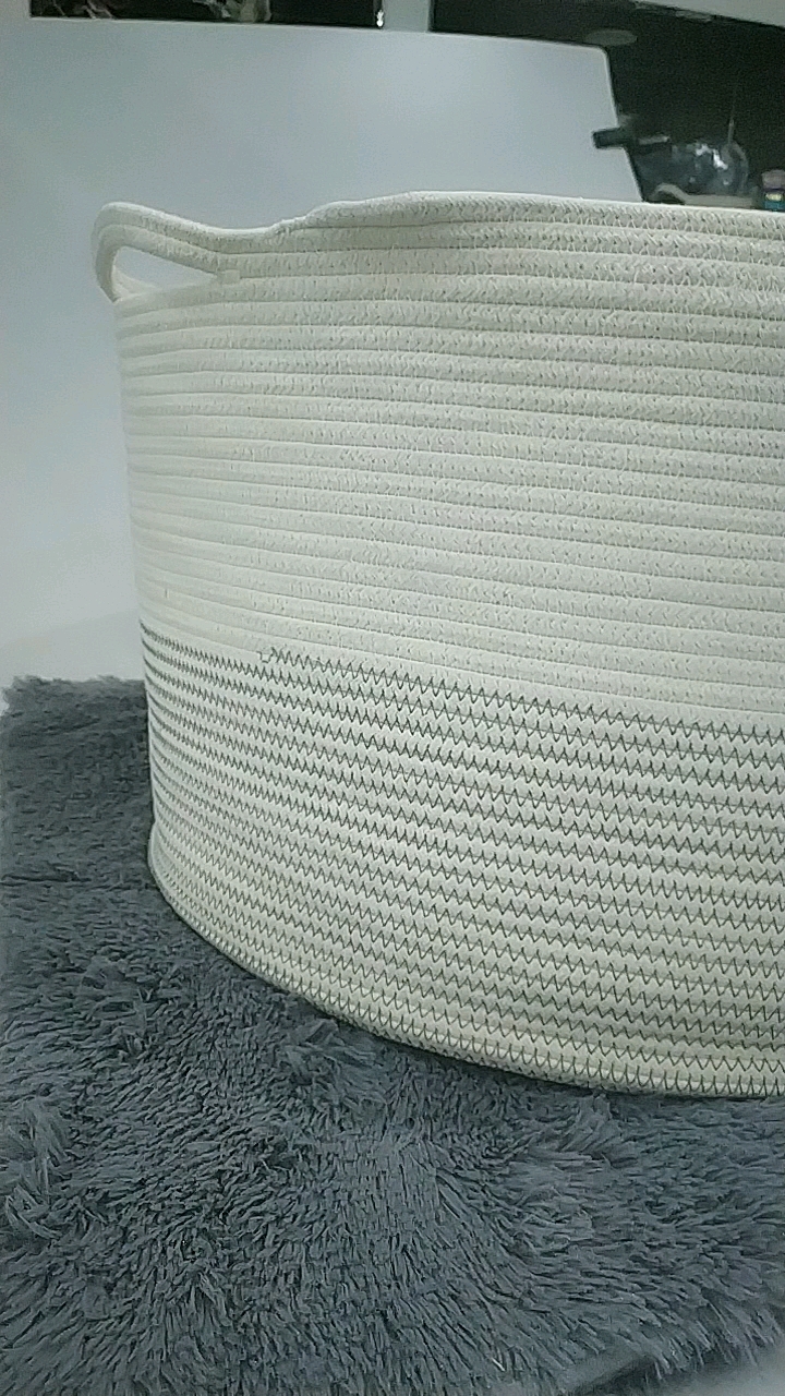 Extra Large Woven Basket 21.7" * 13.8" Storage Basket,Blanket Basket