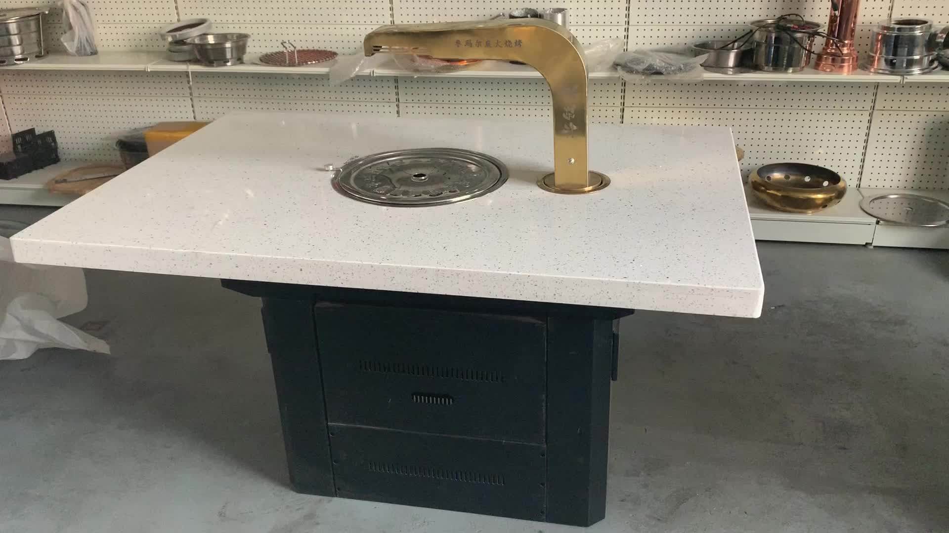 Factory Supply Barbecue Grill Table For Korean Restaurant Bbq Grill