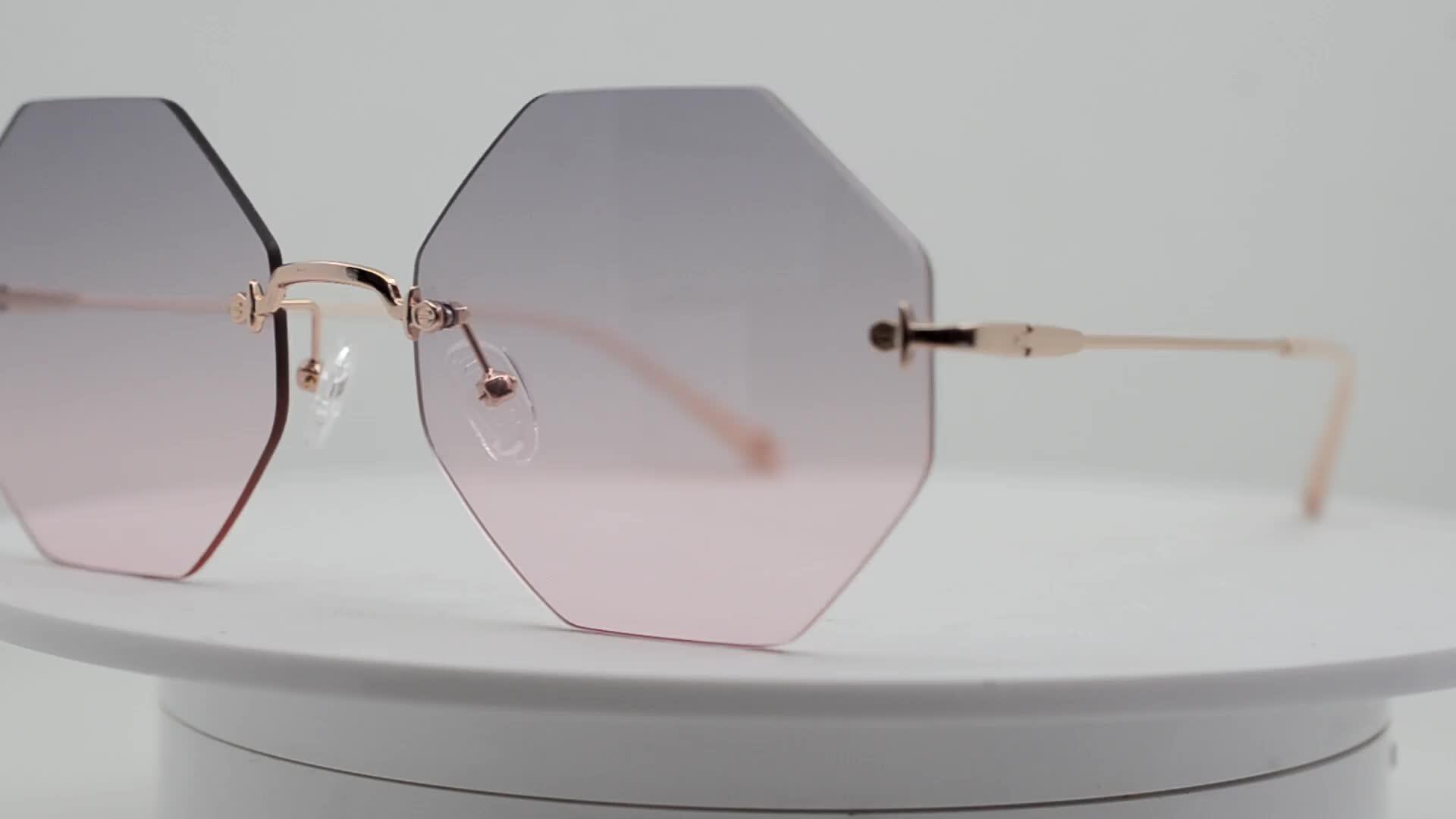 rimless sunglasses wholesale