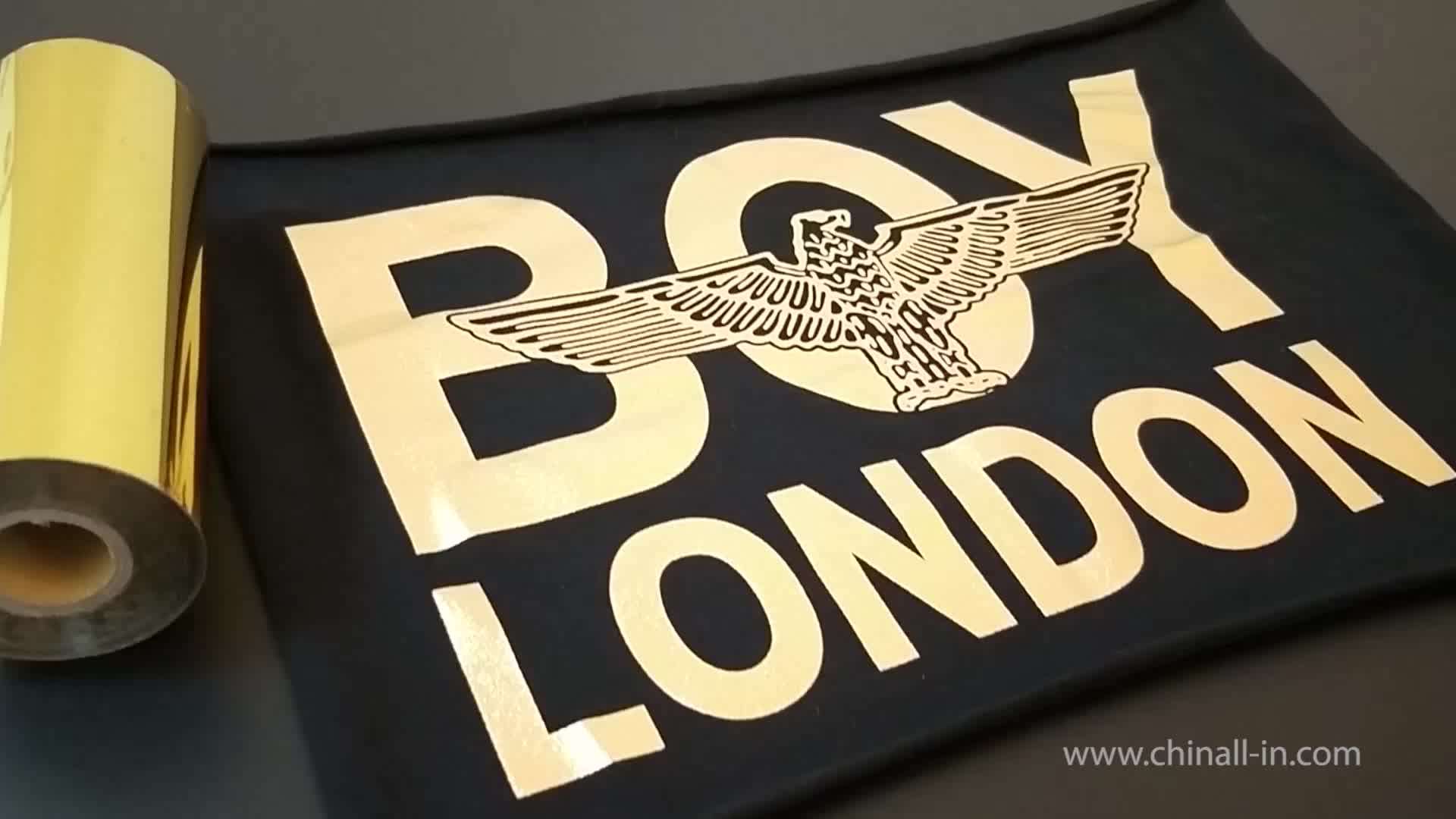 Gold Holographic Hot Stamping Foil For Custom T Shirt Printing Buy