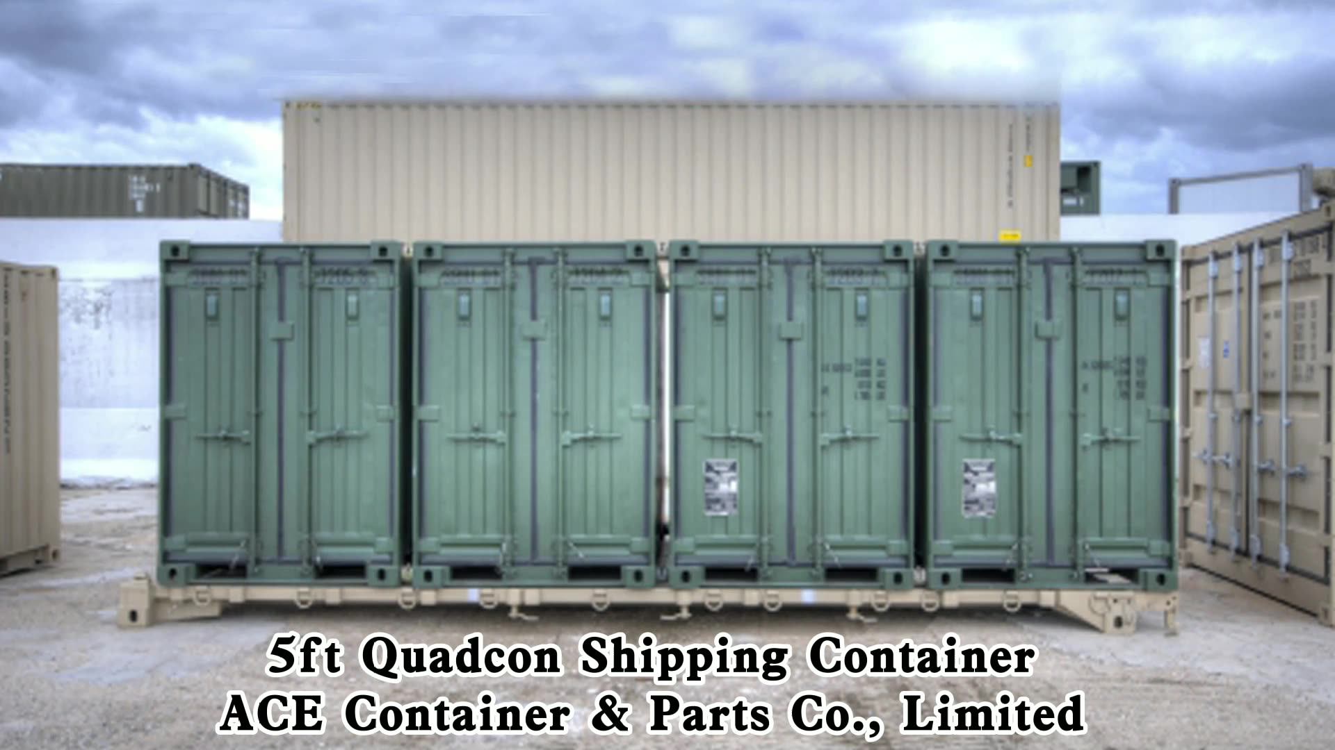 Quadcon Transporation Portable Storage 5ft X 8ft Mini Shipping ...