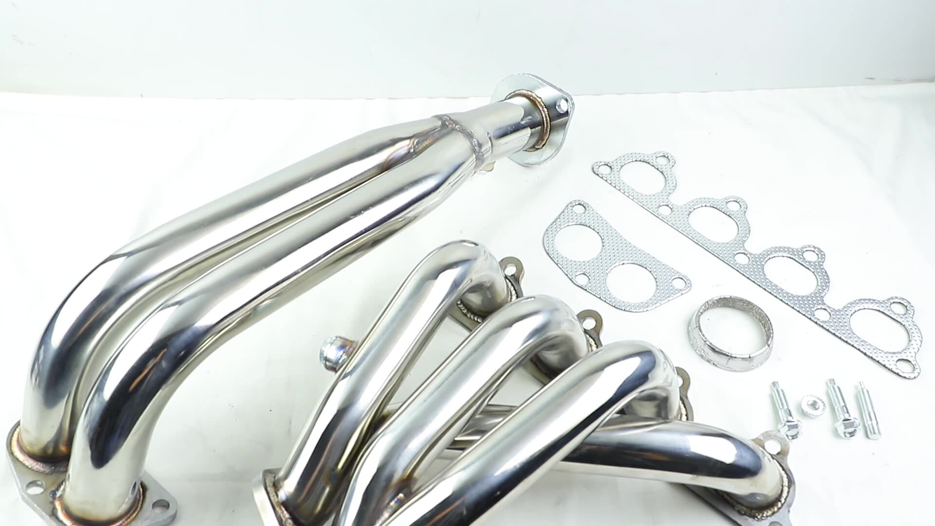 Jzz Performance Stainless Steel Exhaust Header For D16 Exhaust Manifold