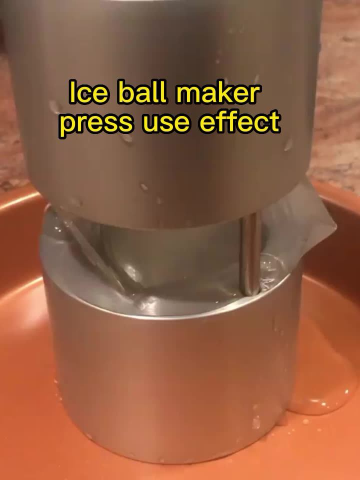 Aromanano Customizable Metal Ice Ball Sphere Maker Whisky Hockey